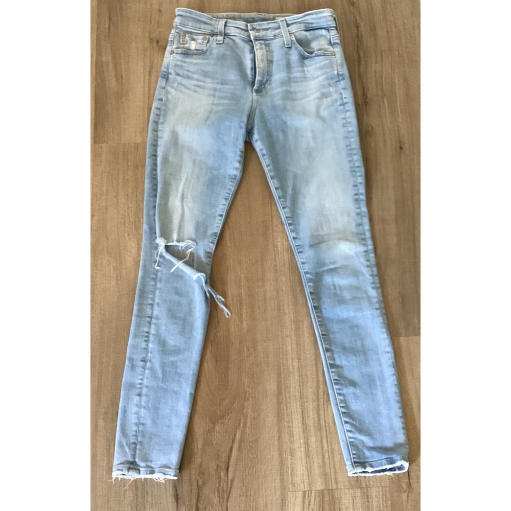 AG-ED Adriano Goldschmied Farrah Skinny Ankle Jeans High Rise Size 28R
